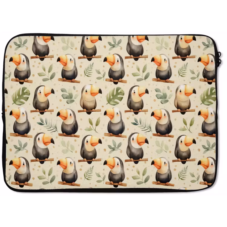 Laptophoes - Toekans - Exotisch - Kleurrijk — 1