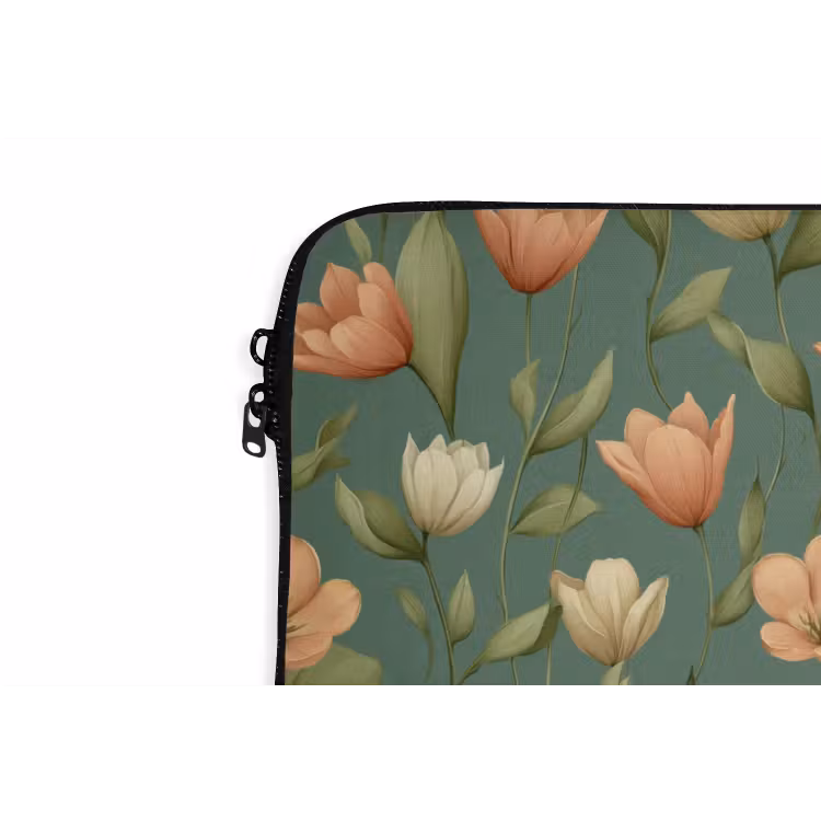 Laptophoes - Tulpen - Botanisch - Groen — 6