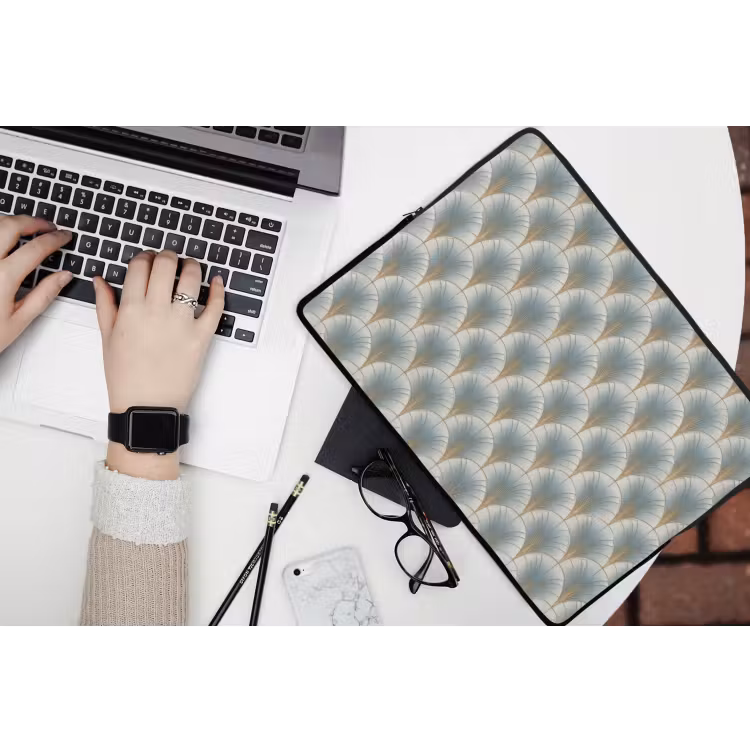Laptophoes - Waaier - Klassiek - Blauw — 3