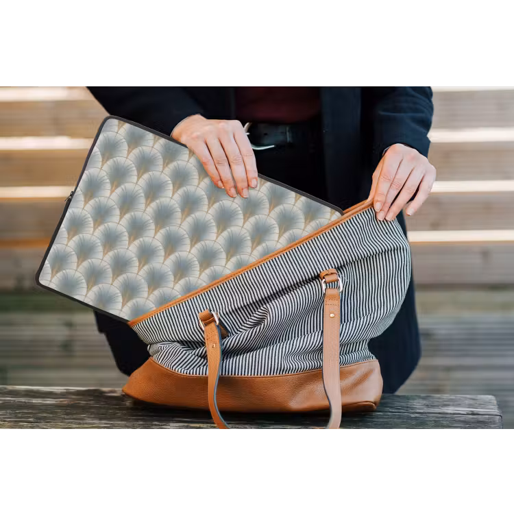 Laptophoes - Waaier - Klassiek - Blauw — 4