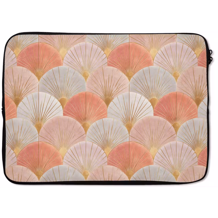 Laptophoes - Waaiers - Goud - Roze — 1