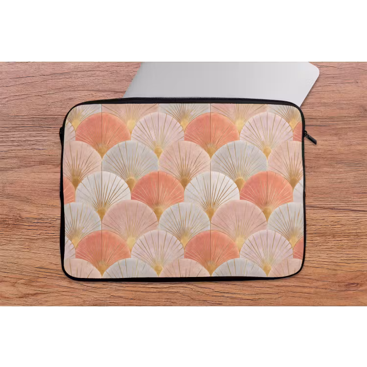Laptophoes - Waaiers - Goud - Roze — 2