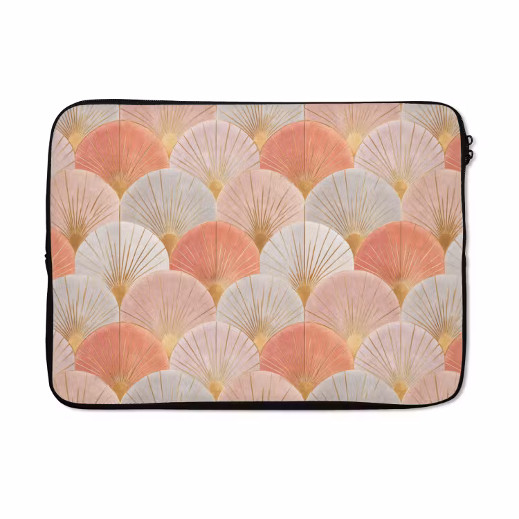 Laptophoes - Waaiers - Goud - Roze — 5