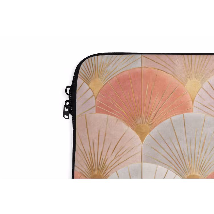 Laptophoes - Waaiers - Goud - Roze — 6