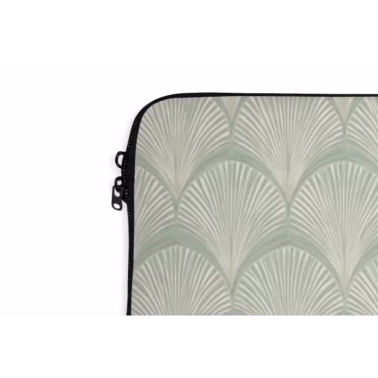 Laptophoes - Waaiers - Patroon - Groen — 6