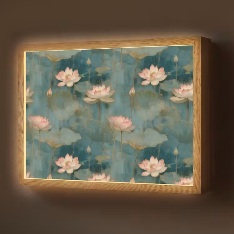 Lightbox - Wandlamp - Botanisch - Bloemen - Roze — 1