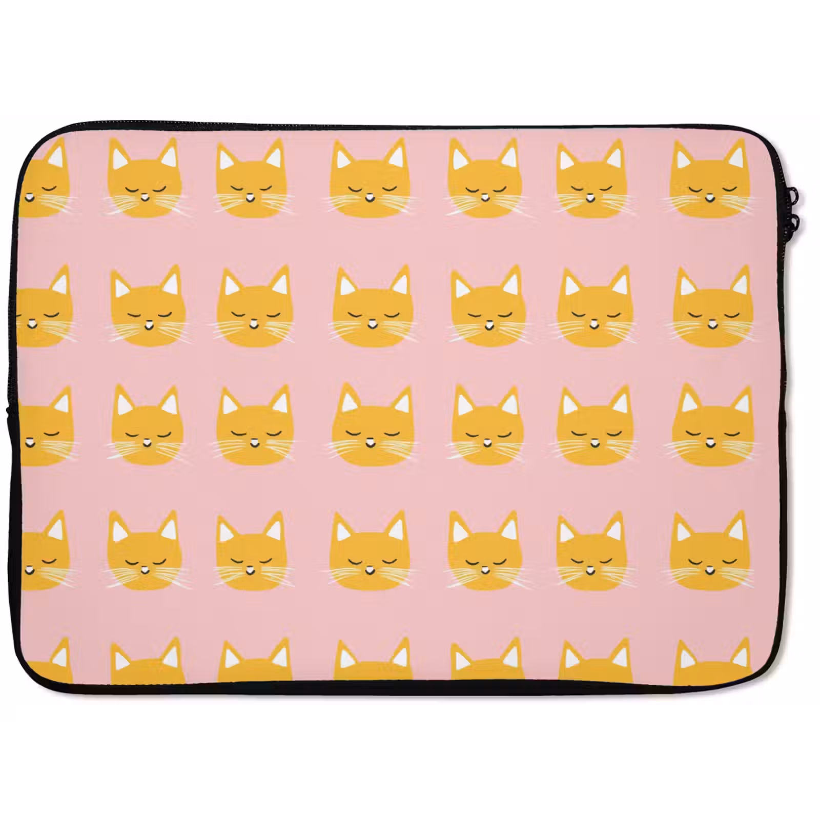 Laptophoes - Katten - Patroon - Roze — 1