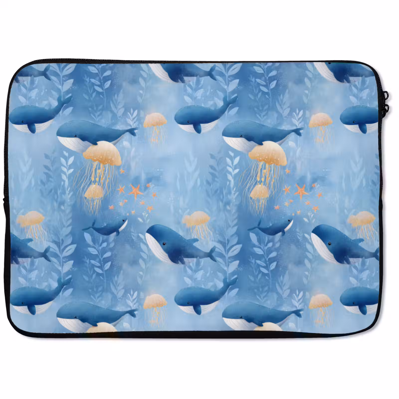 Laptophoes - Walvissen - Oceaan - Blauw — 1