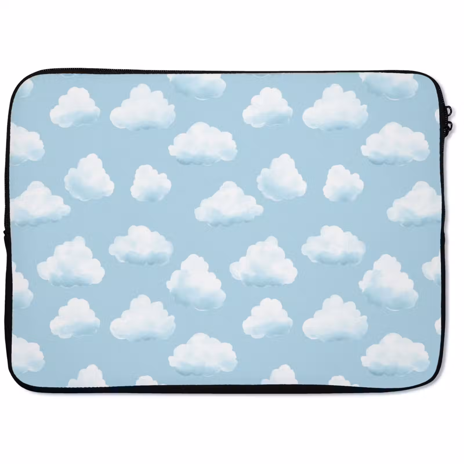 Laptophoes - Wolken - Illustratie - Blauw — 1