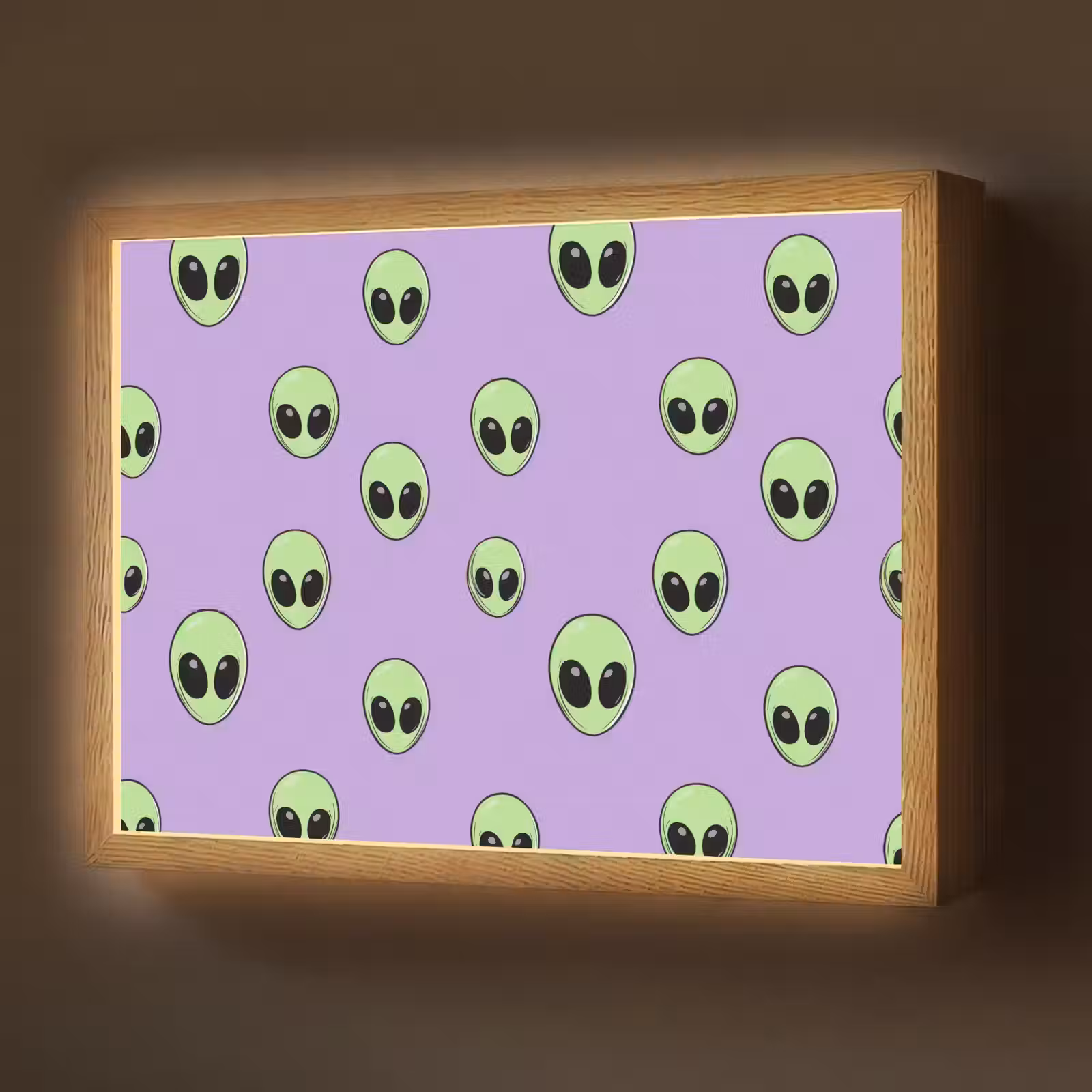 Lightbox - Wandlamp - Alien - Retro - Lila — 1