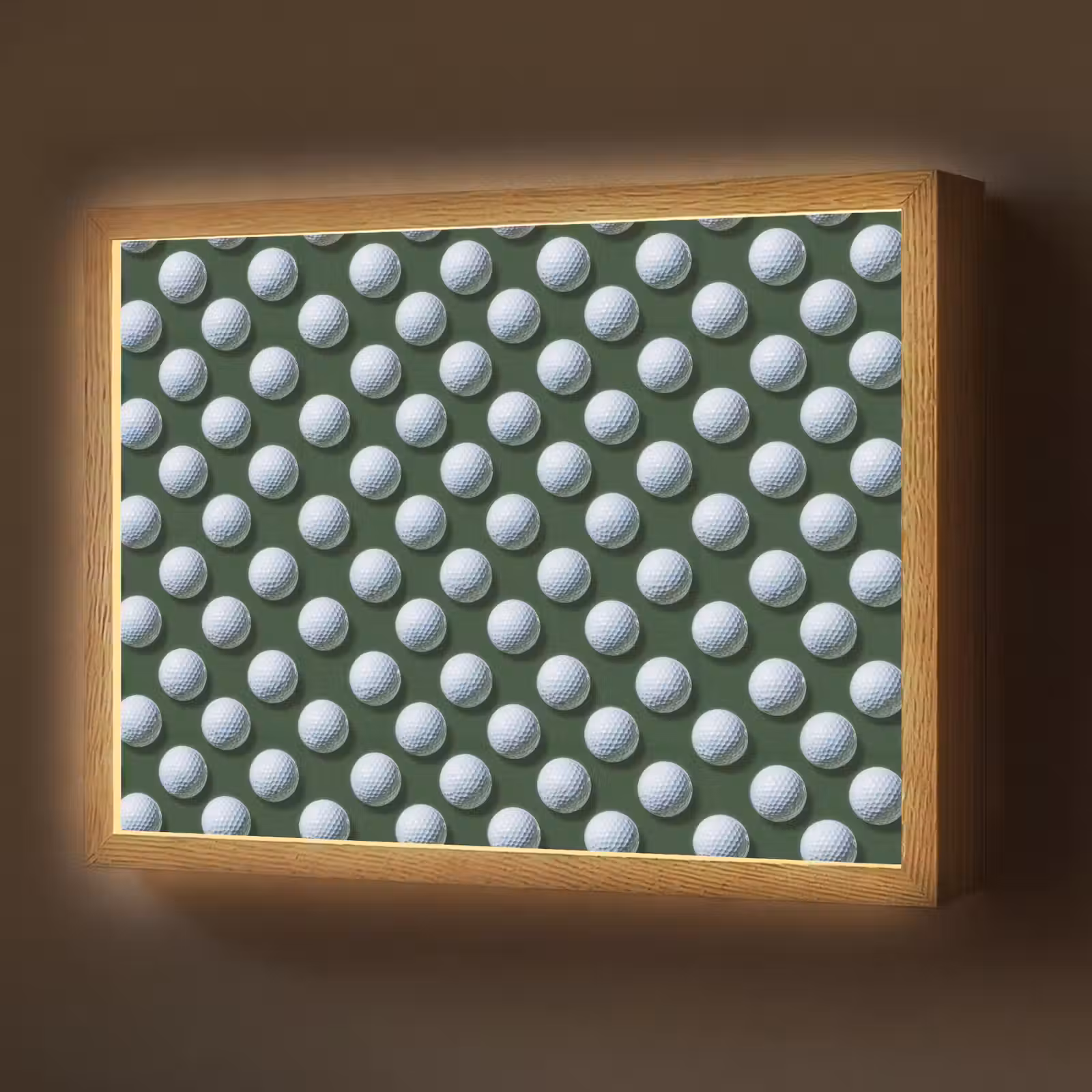 Lightbox - Wandlamp - Ballen - Golf - Groen — 1