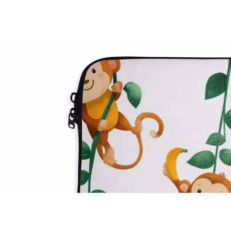 Laptophoes - Apen - Lianen - Kleurrijk — 6