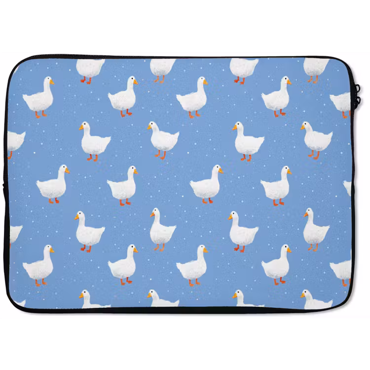 Laptophoes - Ganzen - Elegant - Blauw — 1
