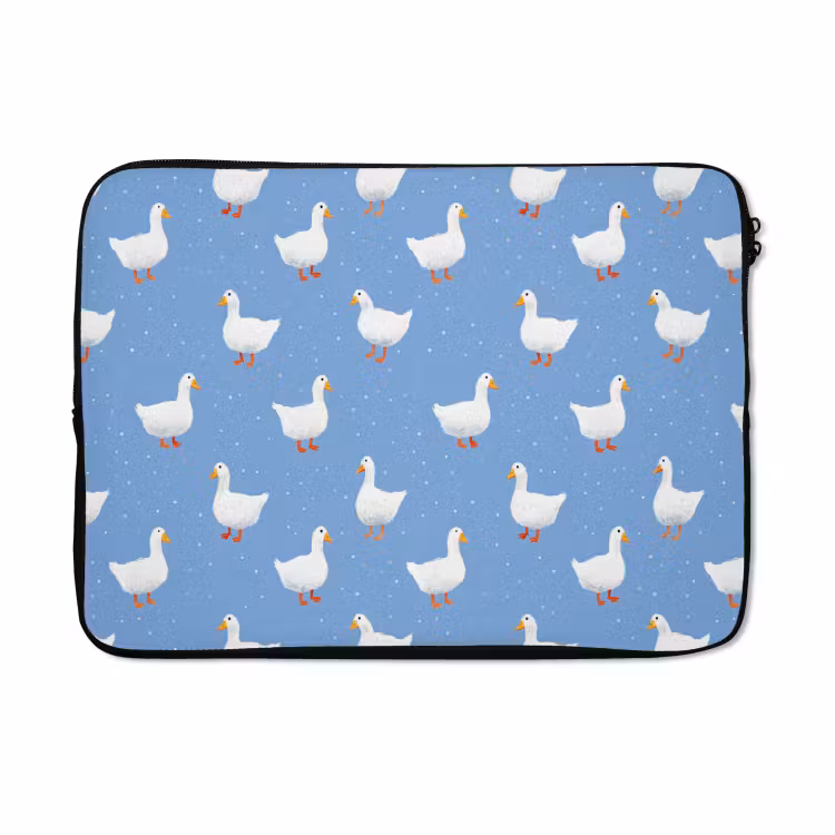 Laptophoes - Ganzen - Elegant - Blauw — 5