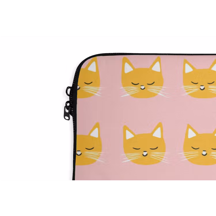 Laptophoes - Katten - Patroon - Roze — 6