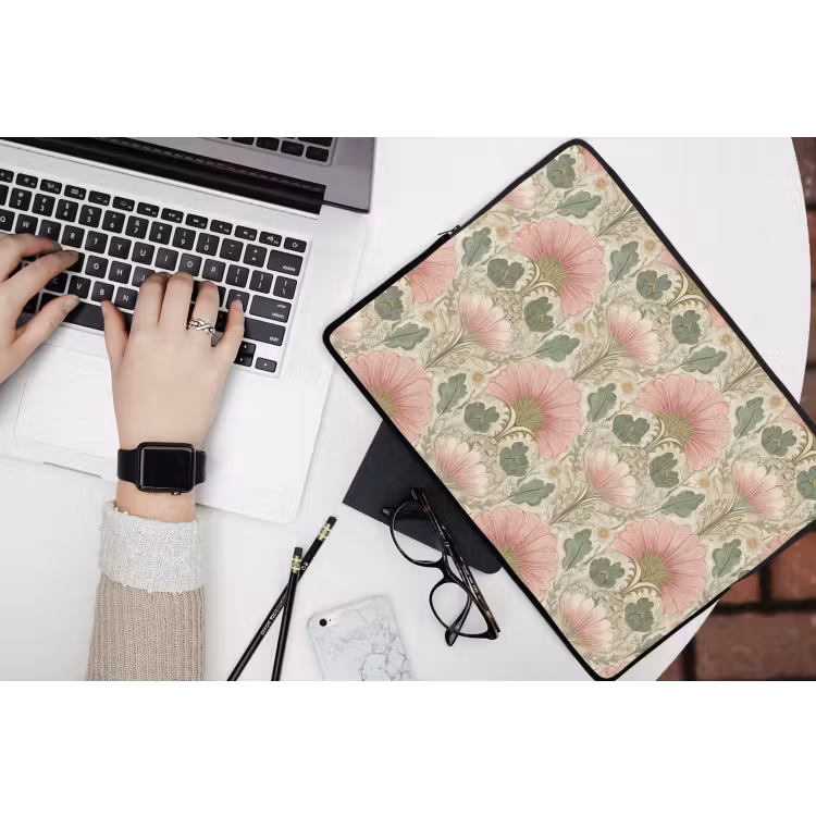 Laptophoes - Klassiek - Patroon - Roze — 3