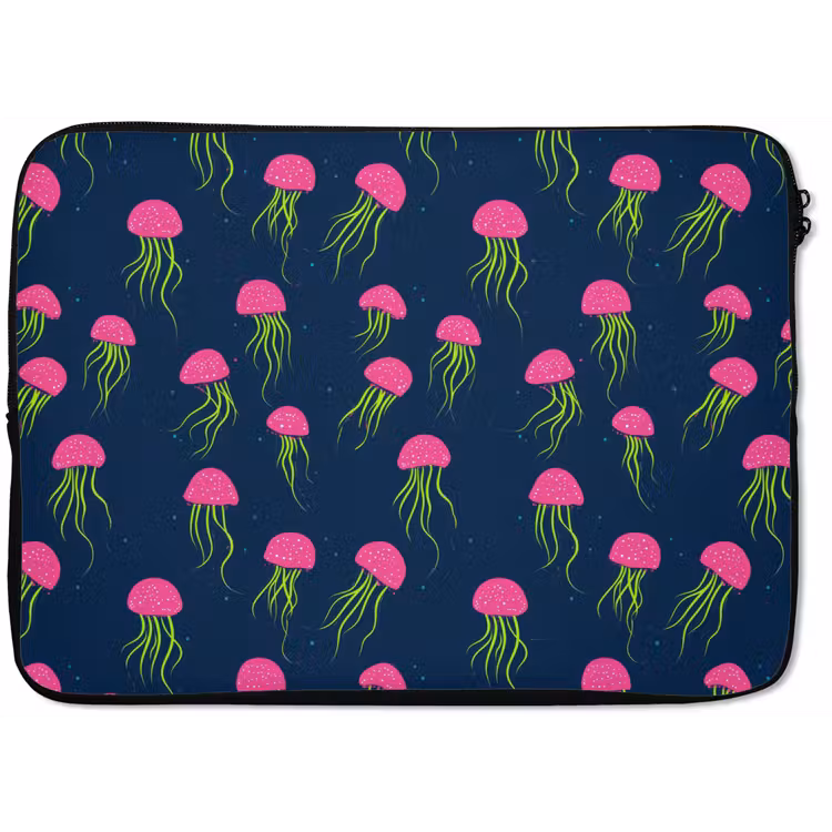 Laptophoes - Kwallen - Diepzee - Neon — 1