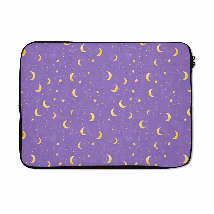Laptophoes - Manen - Sterren - Paars — 5