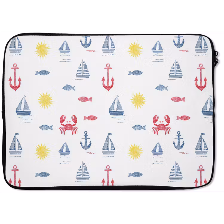 Laptophoes - Nautisch - Illustraties - Kleurrijk — 1