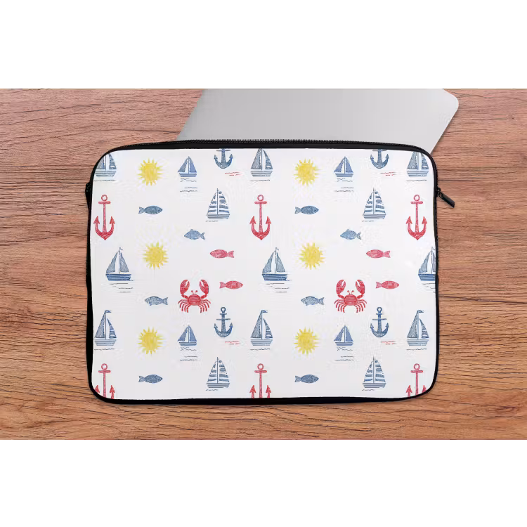 Laptophoes - Nautisch - Illustraties - Kleurrijk — 2