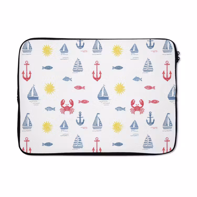 Laptophoes - Nautisch - Illustraties - Kleurrijk — 5