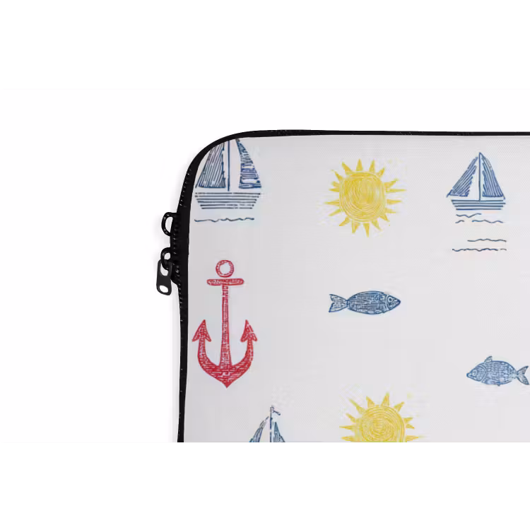 Laptophoes - Nautisch - Illustraties - Kleurrijk — 6