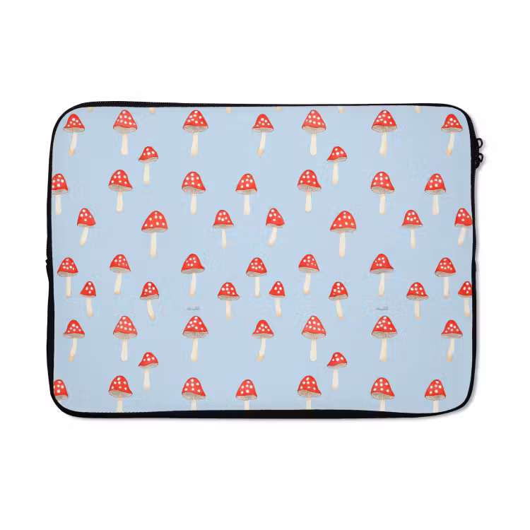 Laptophoes - Paddenstoel -Sprookje - Blauw — 5
