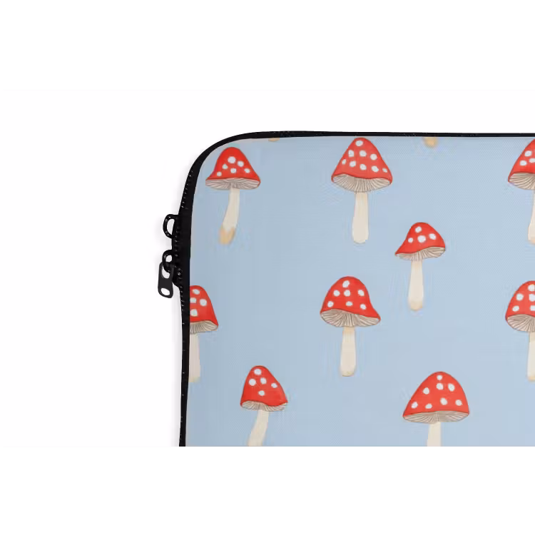 Laptophoes - Paddenstoel -Sprookje - Blauw — 6