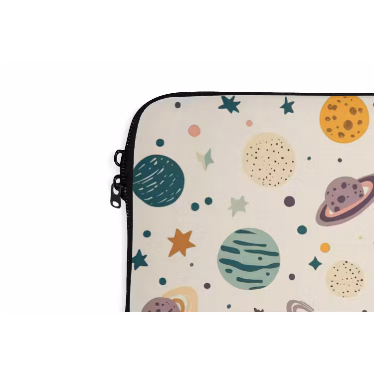 Laptophoes - Planeten - Retro - Kleurrijk — 6