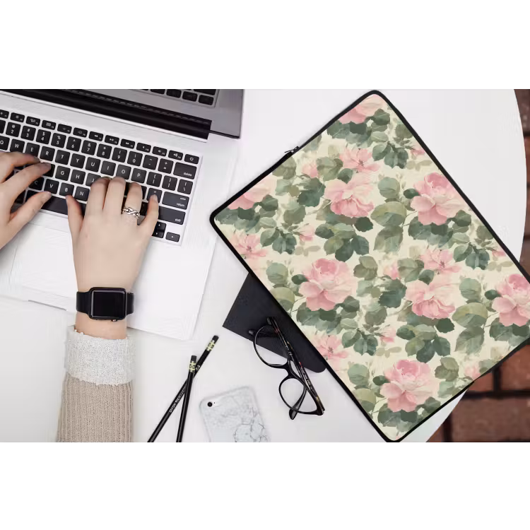Laptophoes - Rozen - Botanisch - Roze — 3