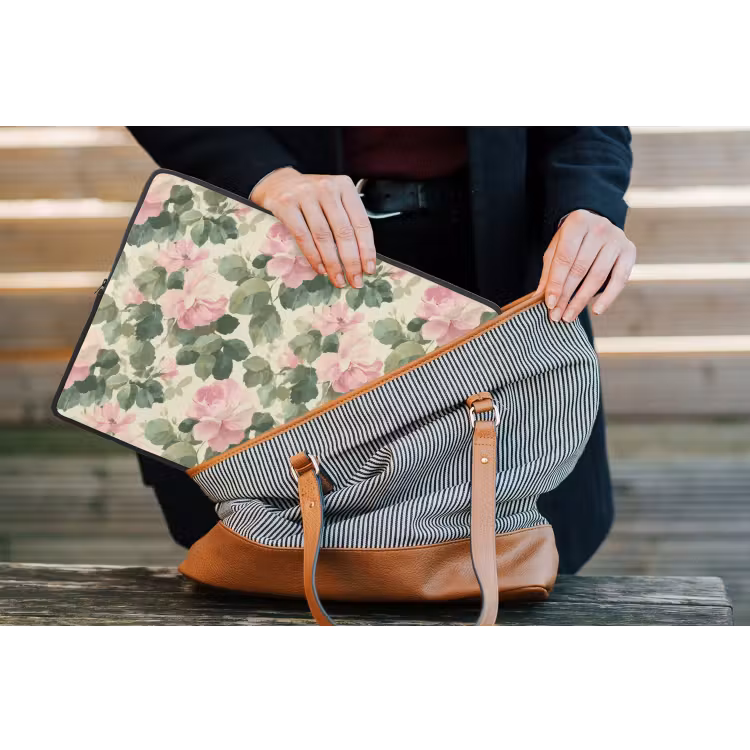 Laptophoes - Rozen - Botanisch - Roze — 4