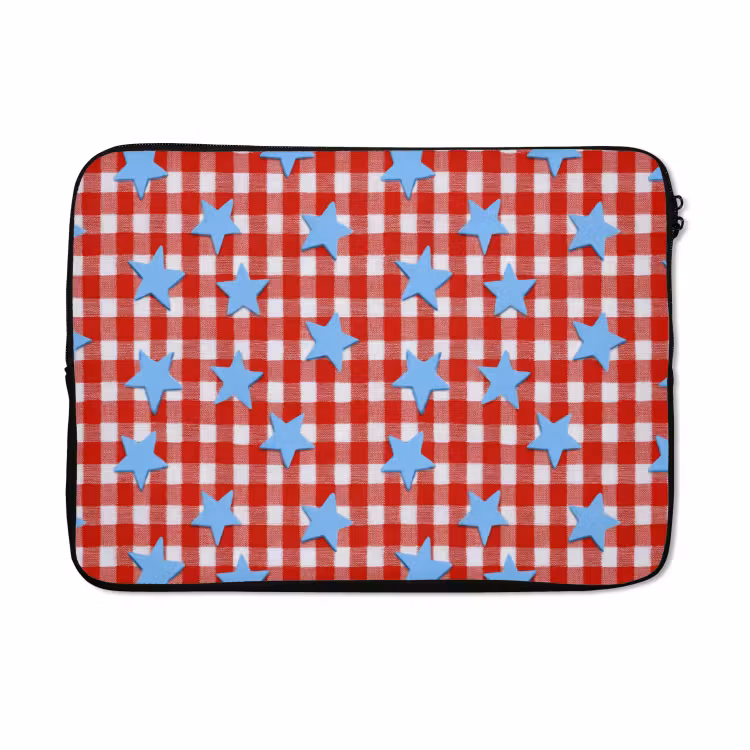 Laptophoes - Ruit - Sterren - Rood — 5