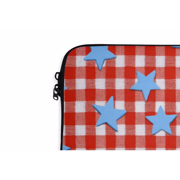 Laptophoes - Ruit - Sterren - Rood — 6
