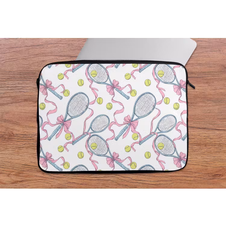 Laptophoes - Tennis - Strikken - Kleurrijk — 2