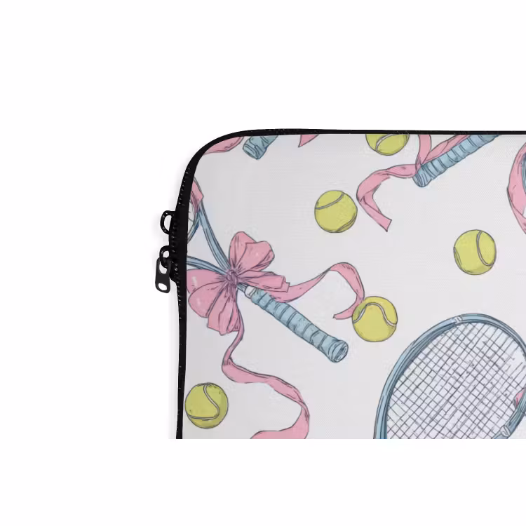 Laptophoes - Tennis - Strikken - Kleurrijk — 6