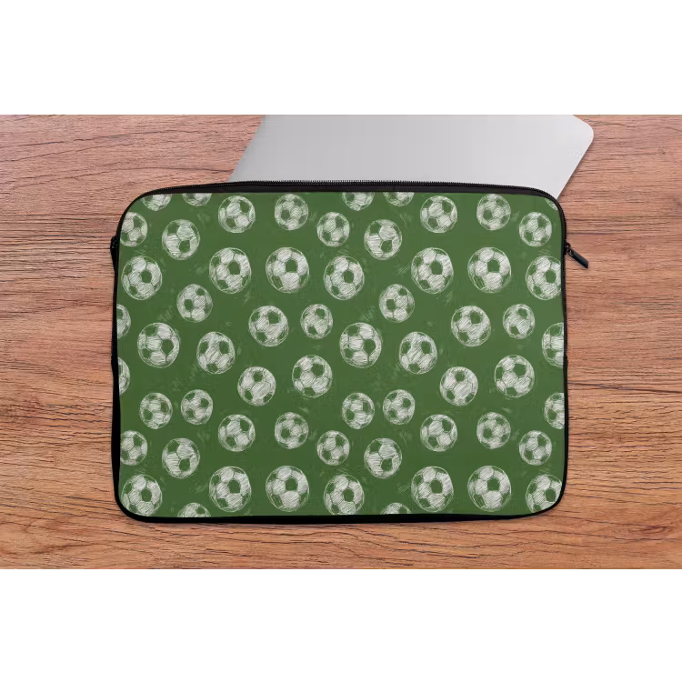 Laptophoes - Voetbal - Sport - Groen — 2