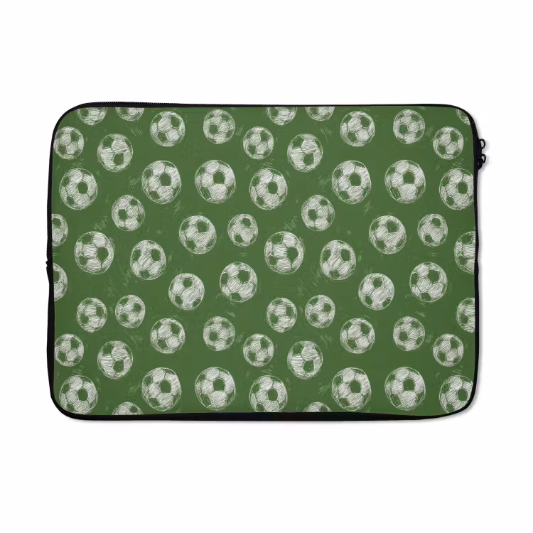Laptophoes - Voetbal - Sport - Groen — 5