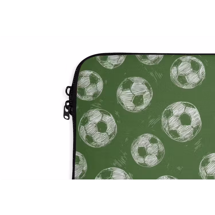 Laptophoes - Voetbal - Sport - Groen — 6
