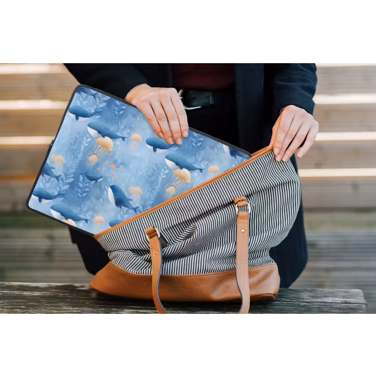 Laptophoes - Walvissen - Oceaan - Blauw — 4