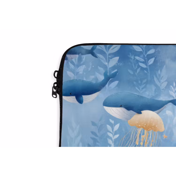 Laptophoes - Walvissen - Oceaan - Blauw — 6