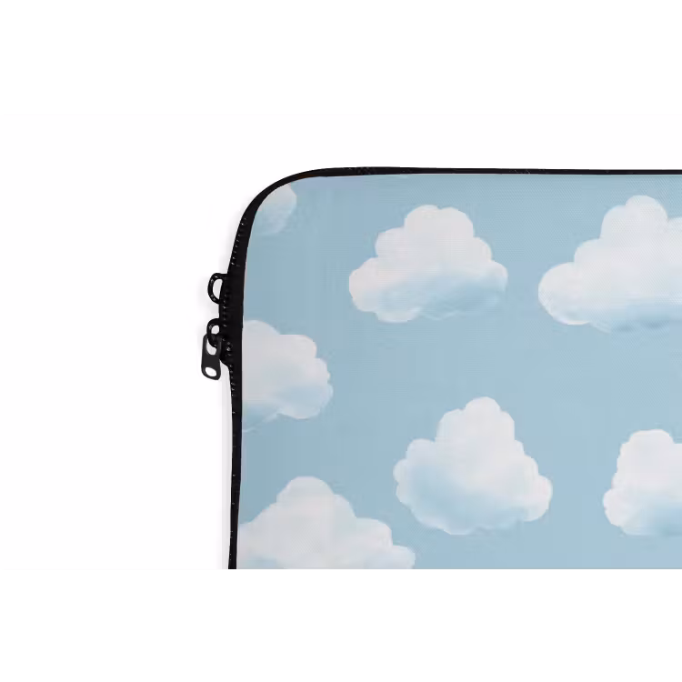 Laptophoes - Wolken - Illustratie - Blauw — 6