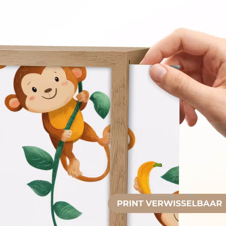 Lightbox - Wandlamp - Apen - Lianen - Kleurrijk — 5