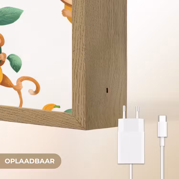 Lightbox - Wandlamp - Apen - Lianen - Kleurrijk — 7