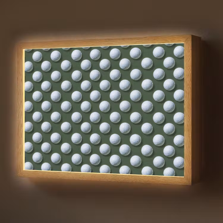Lightbox - Wandlamp - Ballen - Golf - Groen — 1