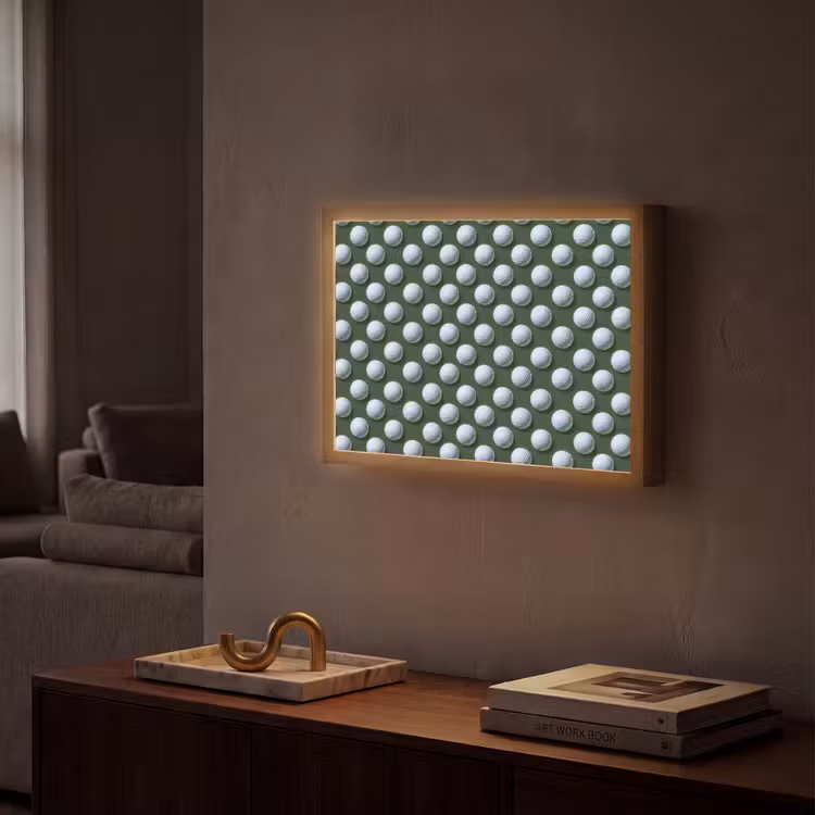 Lightbox - Wandlamp - Ballen - Golf - Groen — 2