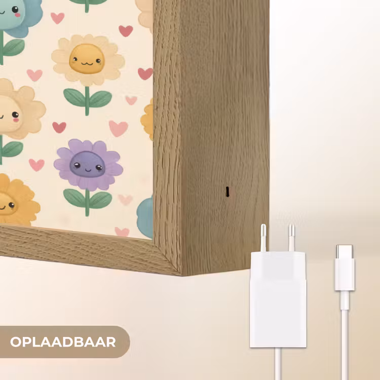 Lightbox - Wandlamp - Bloemen - Hartjes - Kleurrijk — 7