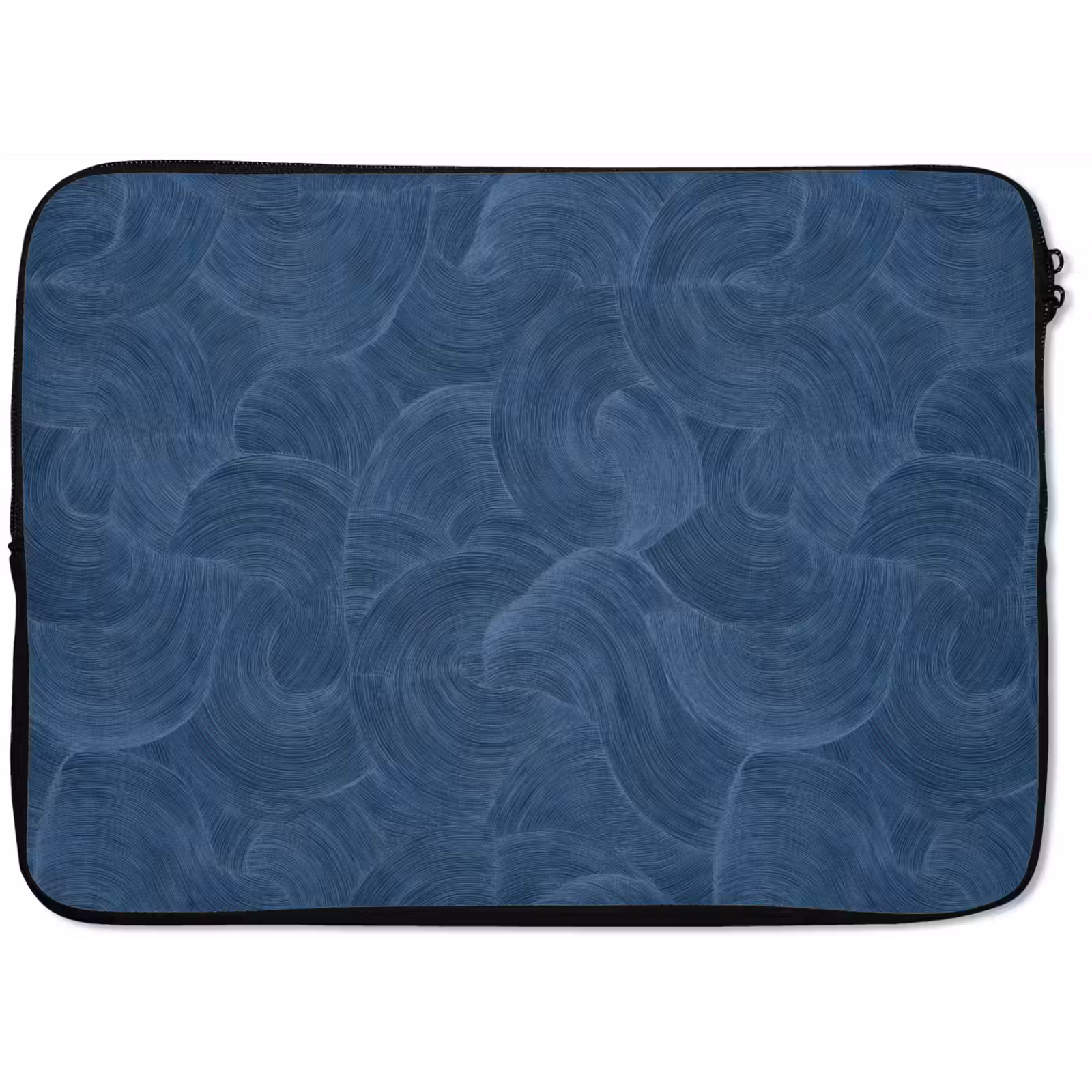Laptophoes - Golven - Textuur - Patroon - Blauw — 1