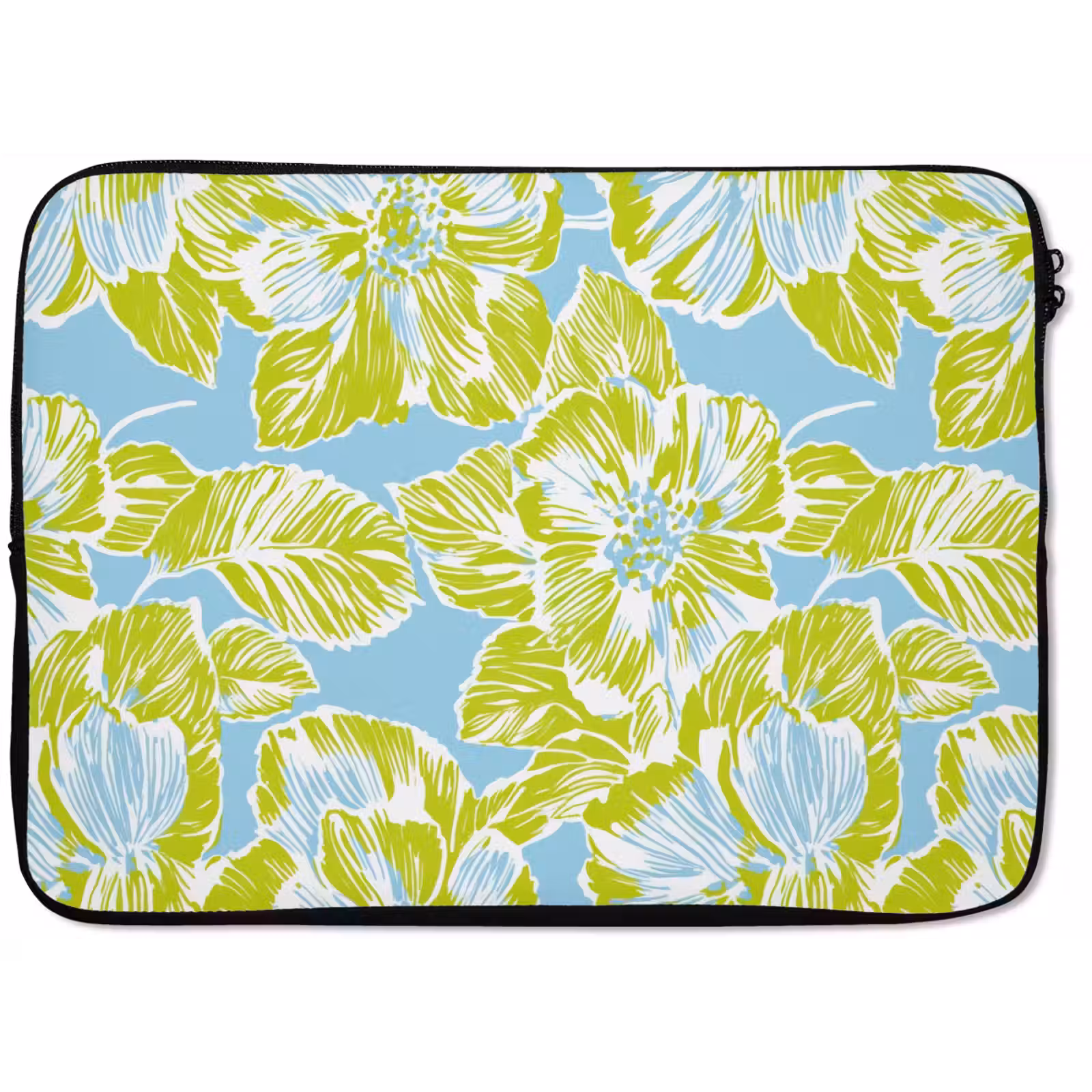 Laptophoes - Modern - Bloemen - Groen — 1