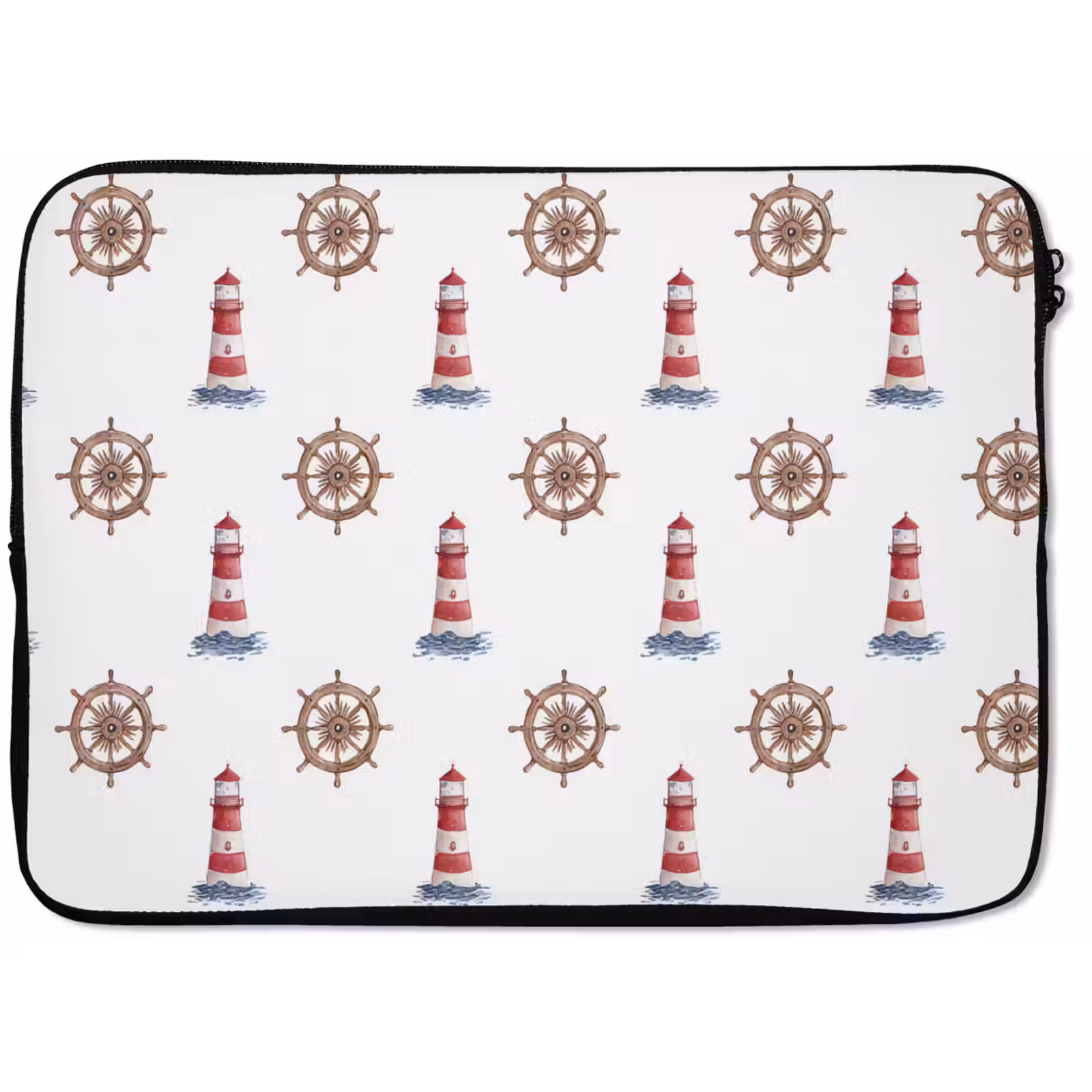 Laptophoes - Nautisch - Klassiek - Rood — 1