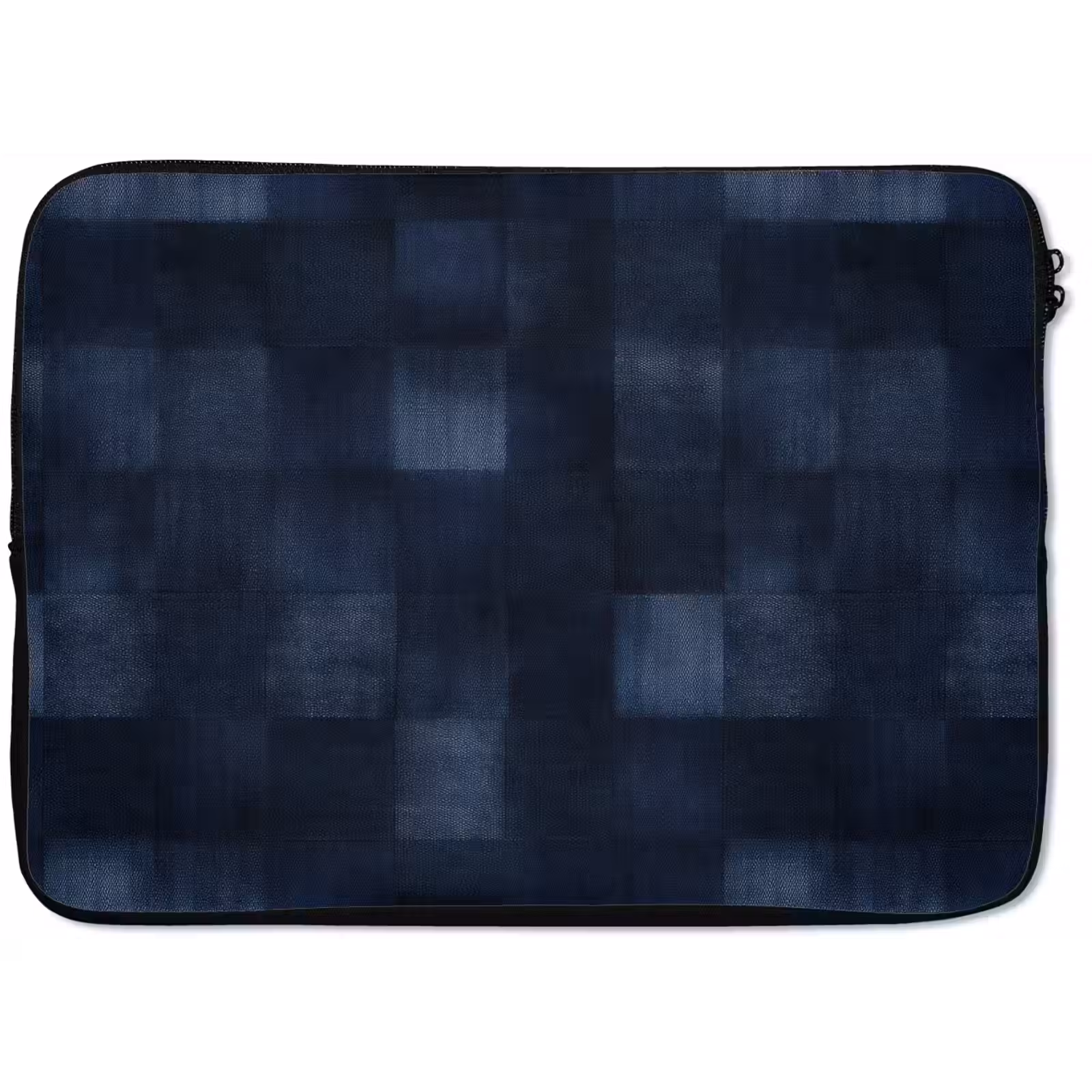 Laptophoes - Patroon - Ruit - Marineblauw — 1